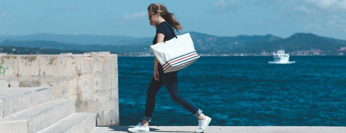 sac Polochon en voile de bateau recyclée – lestoilesdularge