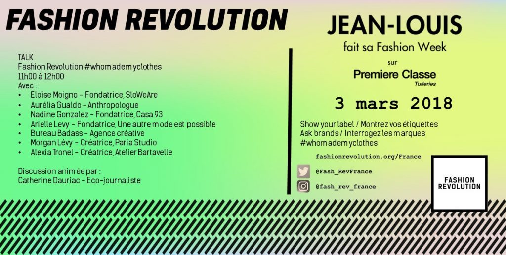Conférence Fashion Revolution 2018