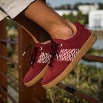Aperçu - Ngo Shoes - Sneakers recyclées Vegan - Bordeaux - écoresponsable - fille