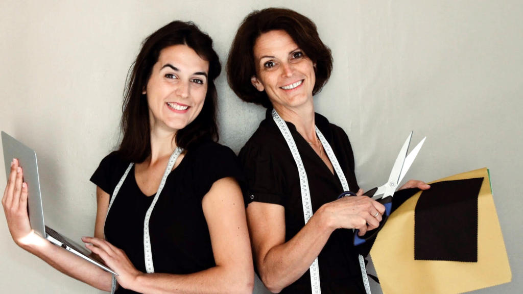 Lauréline Rabier et Nathalie Rabier Fondatrices C.Bergamia, les pantalons féminins